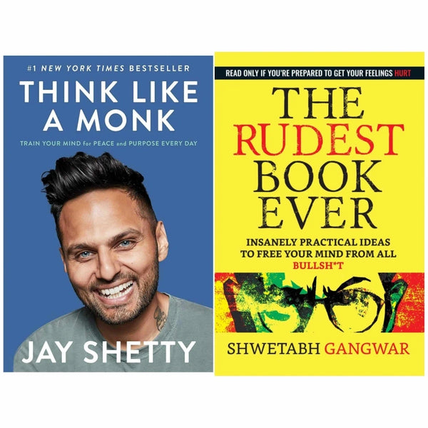 Think like monk , The rudest book ever 2 book set