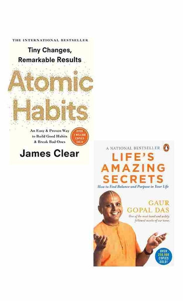 2 Book Set Atomic Habits + Life Amazing Secrets
