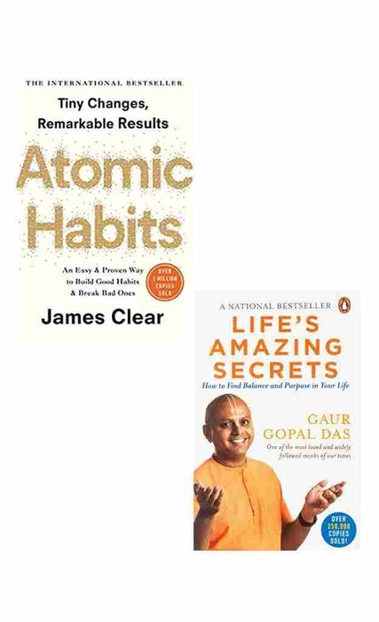 2 Book Set Atomic Habits + Life Amazing Secrets