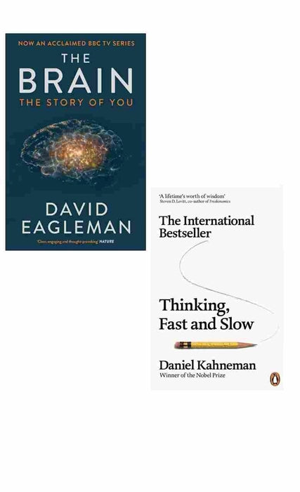 2 book set The Brain + Thinking, Fast and Slow