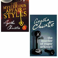 2 Book Set Collection The Mysterious Affair At Styles + The Murder of Roger Ackroyd