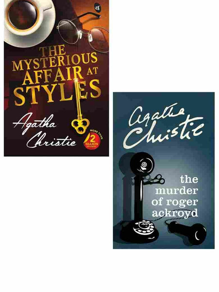 2 Book Set Collection The Mysterious Affair At Styles + The Murder of Roger Ackroyd