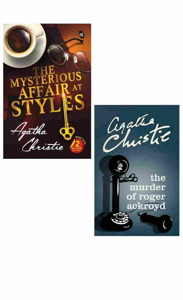 2 Book Set Collection The Mysterious Affair At Styles + The Murder of Roger Ackroyd