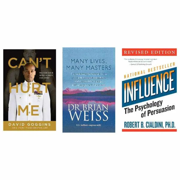 3 Book Set Special Collection ( Can't Hurt Me, Influence, Many lives Many masters )