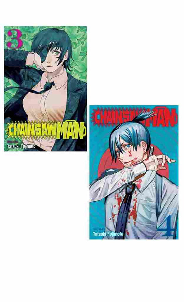 2 Manga Book Set Collection Chainsaw Man Vol. 03 + Chainsaw Man Vol. 04