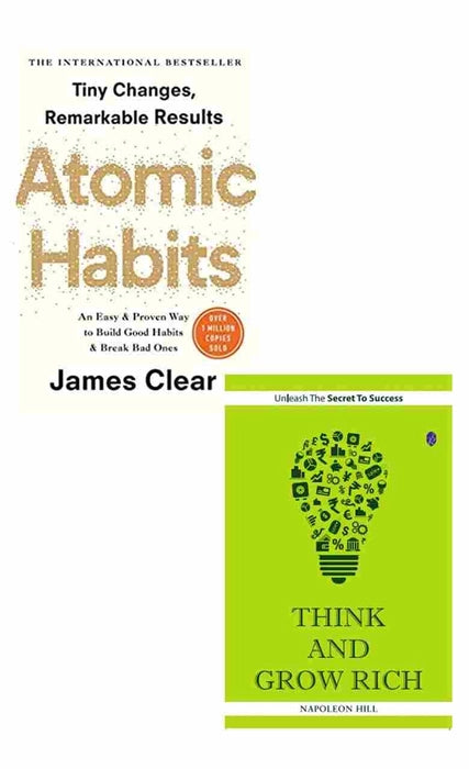 2 Book Set Atomic Habits + Think And Grow Rich