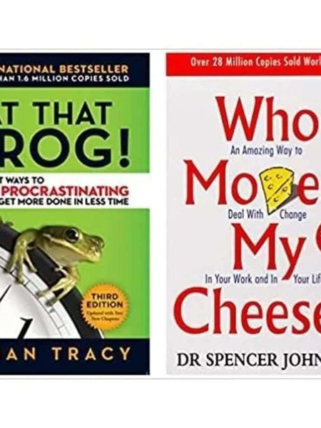 2 Book Set Who Moved My Cheese + Eat That Frog