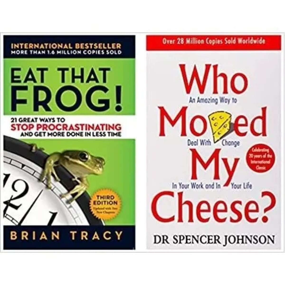 2 Book Set Who Moved My Cheese + Eat That Frog – Bindass Books