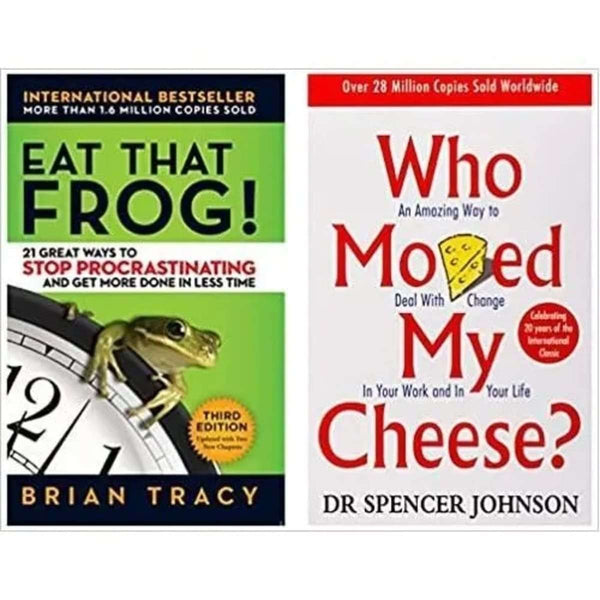 2 Book Set Who Moved My Cheese + Eat That Frog