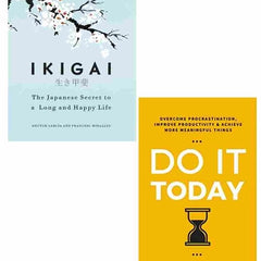 2 book set ikigai + Do It Today