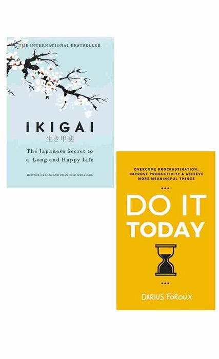 2 book set ikigai + Do It Today