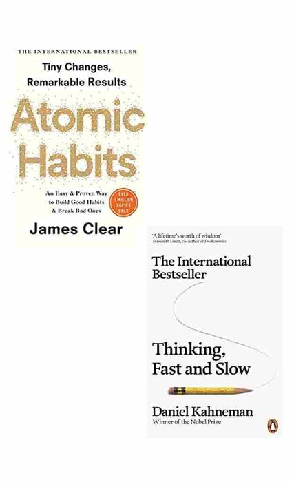 2 BOOK SET Atomic Habits + Thinking, Fast and Slow