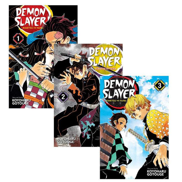 Demon Slayer Vol 1-3 Book Set Combo