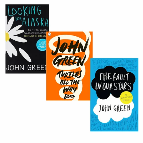 John green 3 book set Turtles all the way down , Looking for Alaska , The fault in our star )