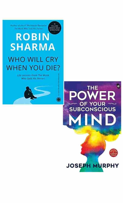 2 book set Who Will Cry When You Die +The Power of Your Subconscious Mind