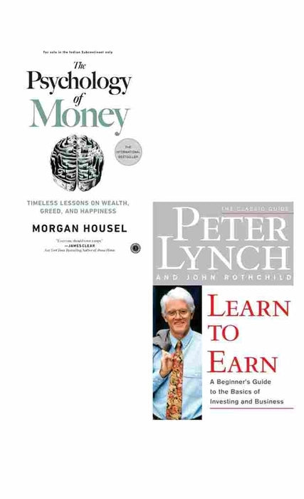 2 BOOK SET  The Psychology of Money + Learn to Earn