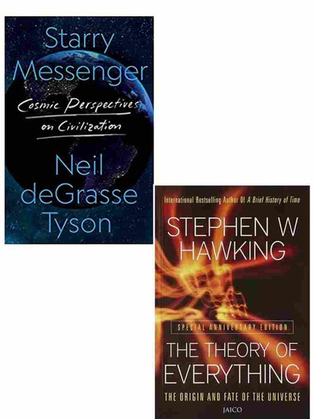 2 Book Set Collection Starry Messenger + The Theory Of Everything
