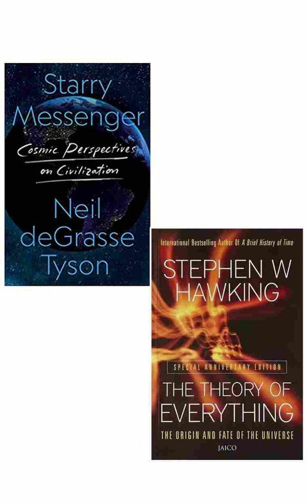 2 Book Set Collection Starry Messenger + The Theory Of Everything