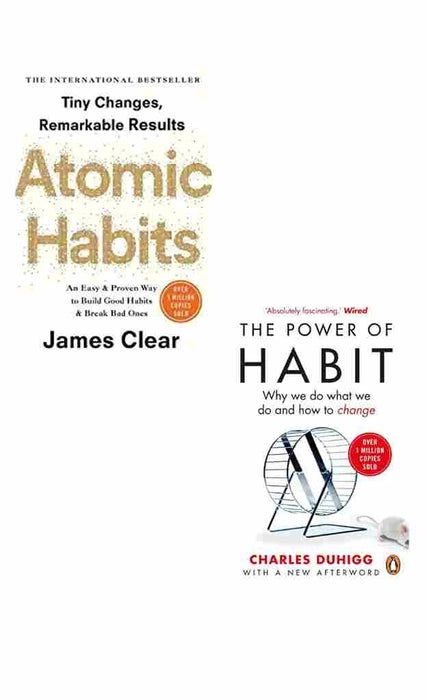 2 Book set Atomic Habits + The Power of Habit