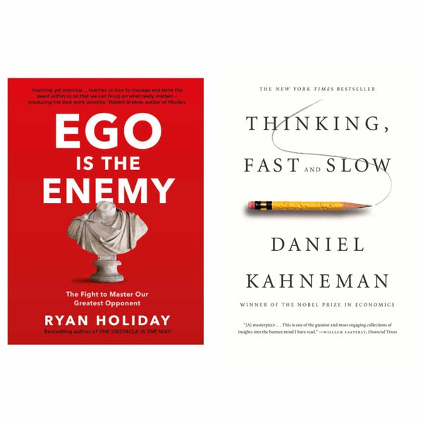 2 Book set ( Ego is the enemy , Thinking fast and slow )