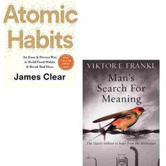 2 BOOK SET Atomic Habits + Man's Search For Meaning
