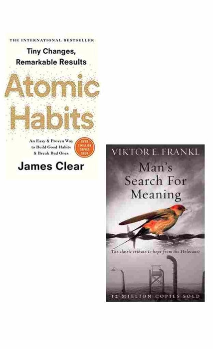 2 BOOK SET Atomic Habits + Man's Search For Meaning