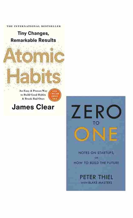 2 book set  Atomic Habits + Zero to One