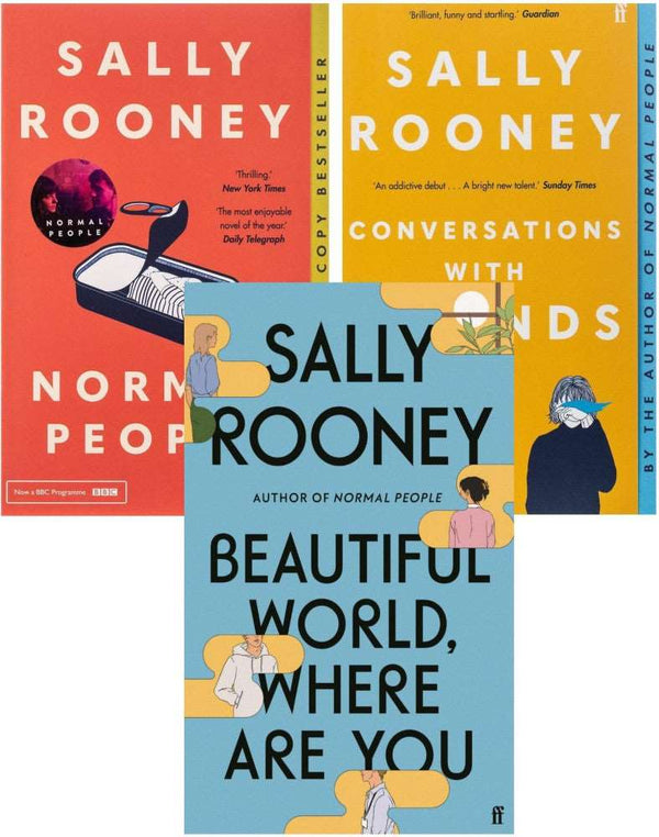 3 book set by Sally rooney Beautiful world where are you Normal people Conversation with friends