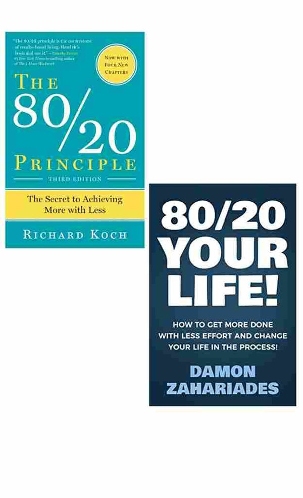 2 Book Set Collection The 80/20 Principle + 80/20 Your Life!