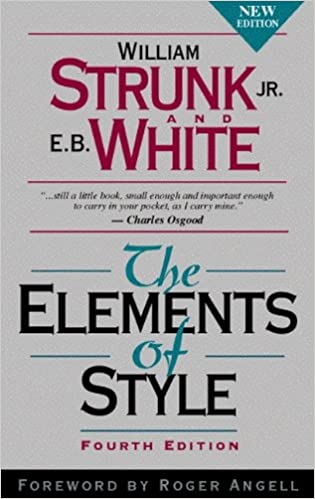 The Elements Of Style By William Strunk Jr.