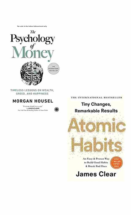 2 book set Atomic Habits + Psychology of Money