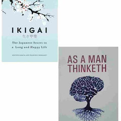 2 book set ikigai + As a Man Thinketh