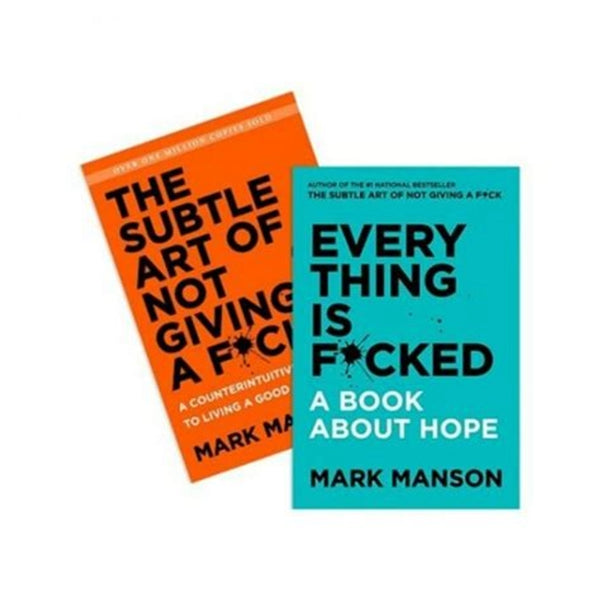 2 Book set by Mark Manson ( The subtle art of not giving Fuck , Everything is Fucked )