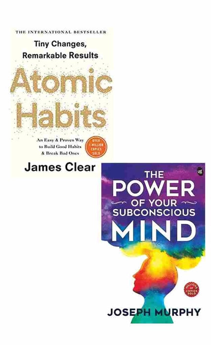 2 Book set Atomic Habits + The Power of Your Subconscious Mind