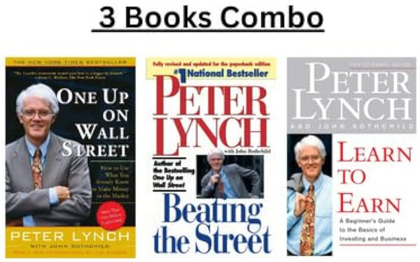 Learn to Earn , Beating the street , Up on the wall street Peter Lynch 3 Book Set