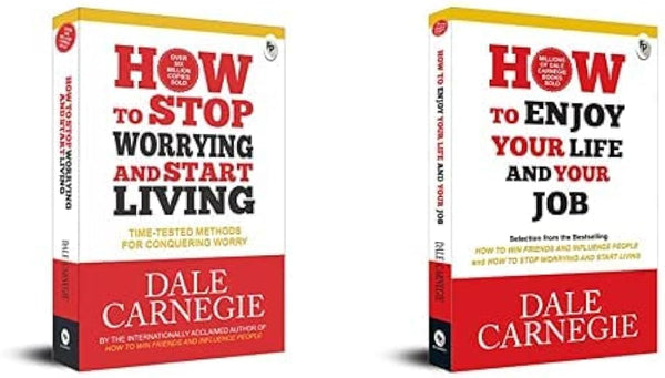 2 book set How to Enjoy your life & your Job + How to Stop Worrying and Start Living