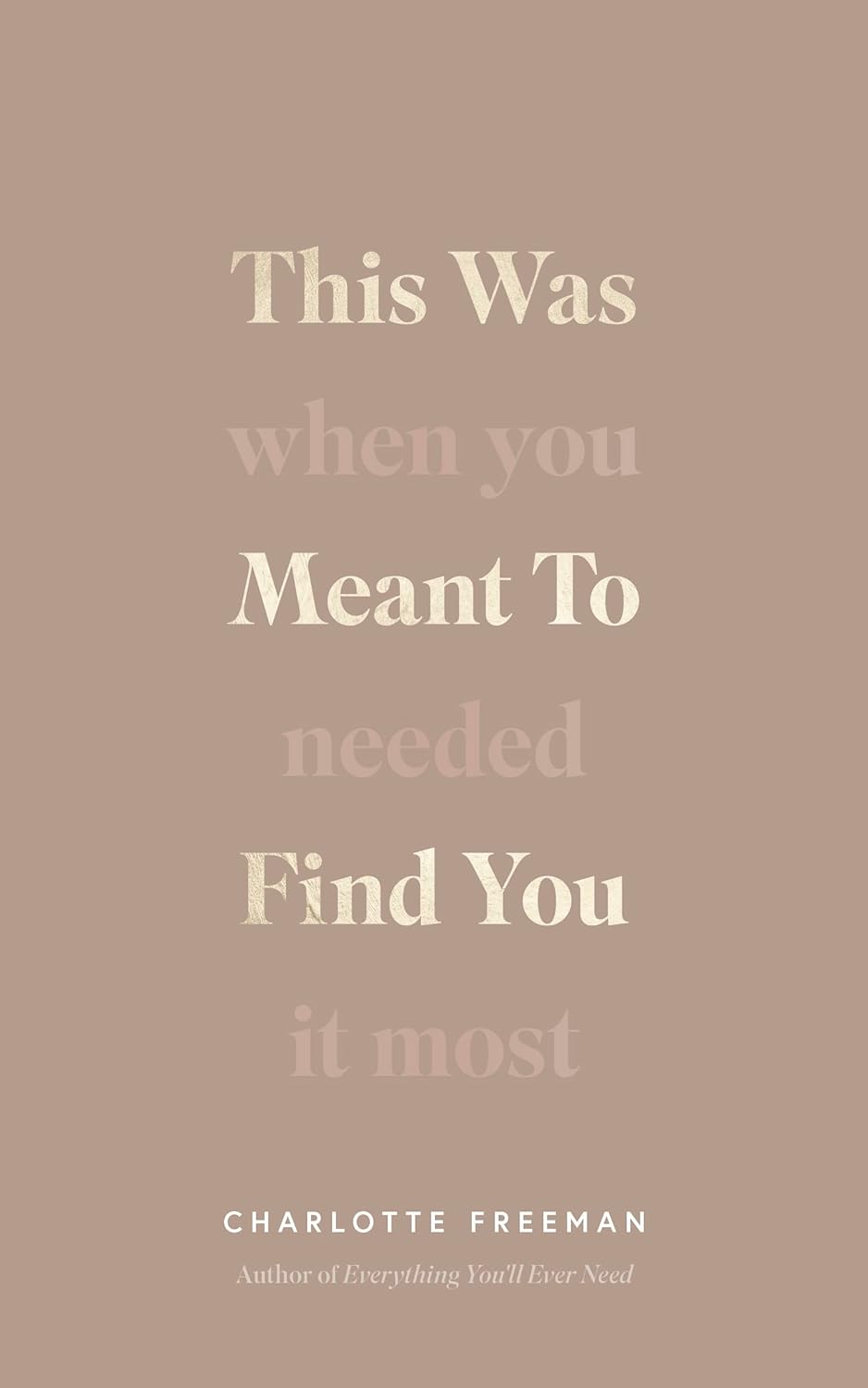 This Was Meant to Find You: When You Needed It Most by Charlotte Freeman