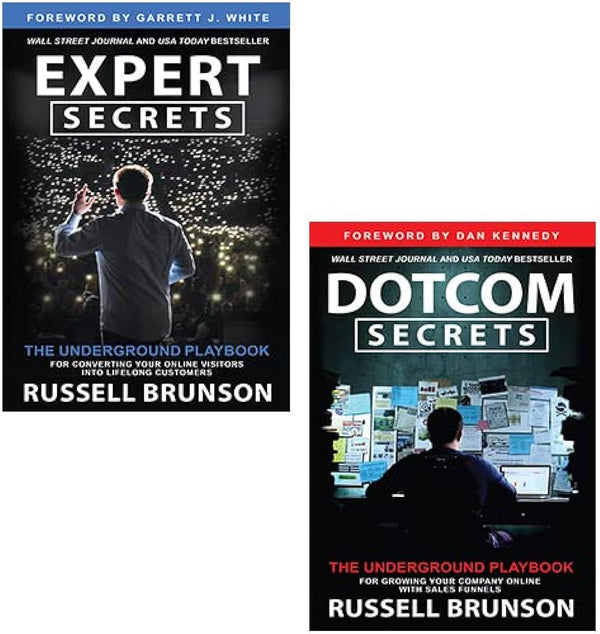 2 book set DotCom Secrets + Expert Secrets