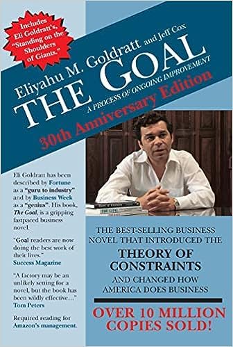 The Goal: A Process of Ongoing Improvement by Eliyahu M. Goldratt