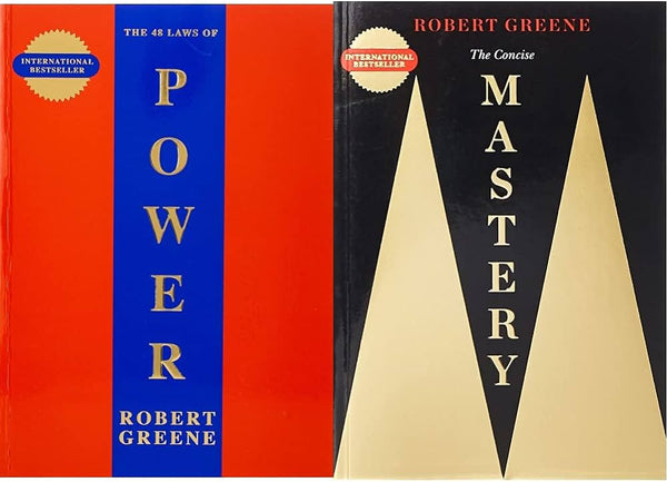 2 book set by Robert Greene Mastery + The 48 Laws Of Power