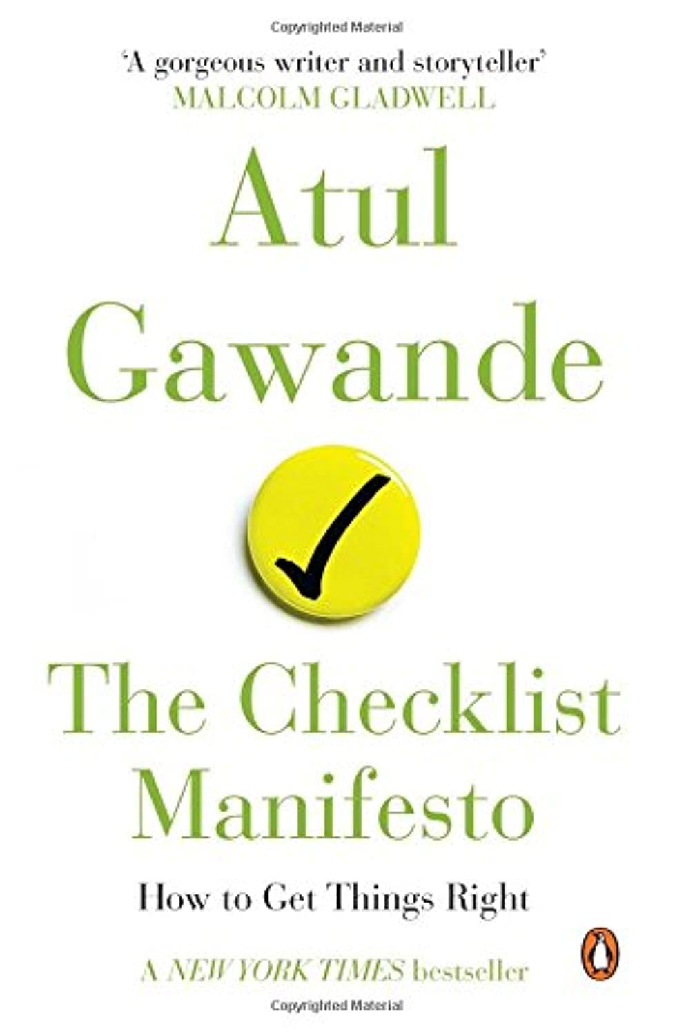 The Checklist Manifesto Book by Atul Gawande