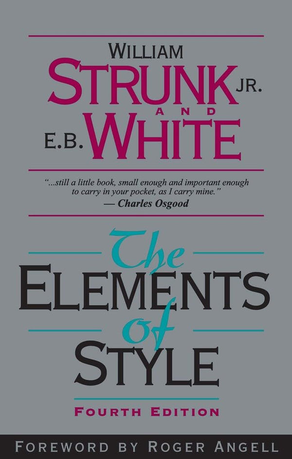 Pearson Paper Elements Of Style E04, Grey by William Strunk and E. White |