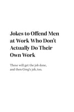 Jokes to Offend Men by Allison Kelley, Danielle Kraese