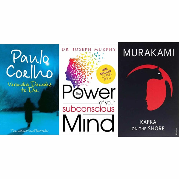 3 book set ( Veronica decides to die, The power of your subconscious mind , Kafka on The shore )