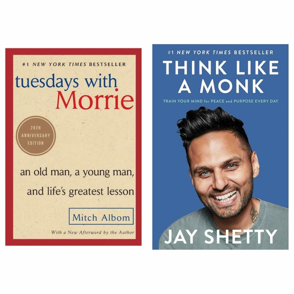 2 Book set ( Tuesday with Morrie , Think like monk )