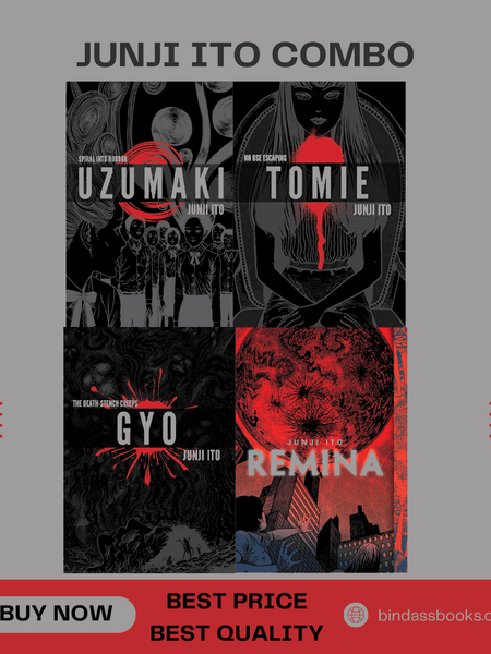 Junji Ito Horror Combo – Uzumaki, Tomie, Gyo and  Remina (4-Book Set)