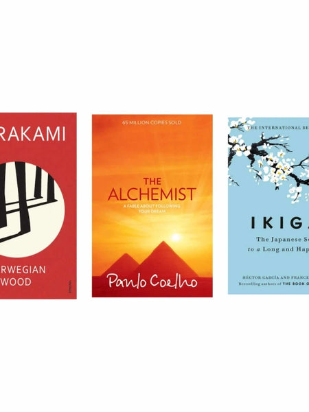 The Tranquil Trio Book Set Norwegian wood , The alchemist , Ikigai