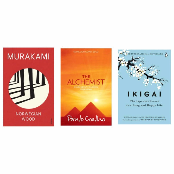 The Tranquil Trio Book Set Norwegian wood , The alchemist , Ikigai