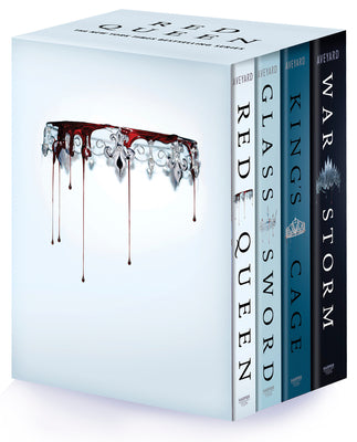 Red Queen 4-Book Paperback Box Set: Red Queen, Glass Sword, King's Cage, War Strom  Victoria Aveyard