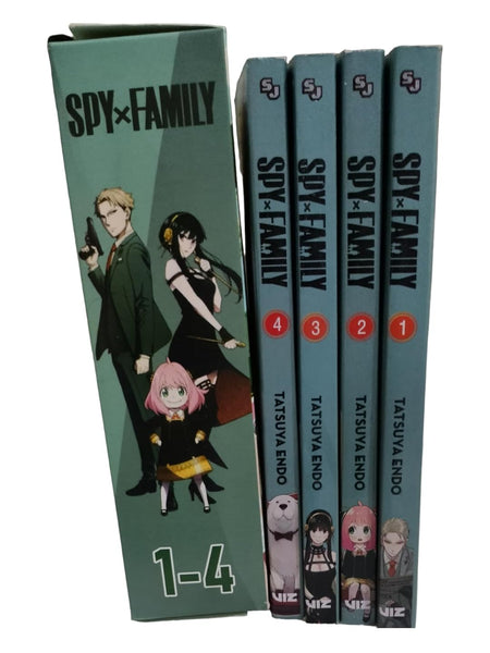 GBDOOKS Spy X Family Volumes 1 - 4 Books Set Collection Set By Tatsuya Endo Manga Spy x Family, Vol. 1 to 4 (Spy x Family Volume 1-4 BOX SET) by SPY FAMILY